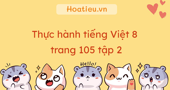 Soạn bài Thực hành tiếng Việt 8 trang 105 tập 2