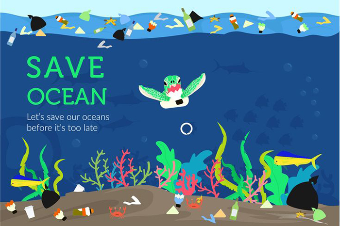 Em hãy thiết kế một áp-phích để bảo vệ vẻ đẹp của biển