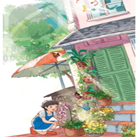 Đóng vai ông nhạc sĩ nói lên suy nghĩ khi nghe thấy lời thì thầm của bé Mai lớp 4