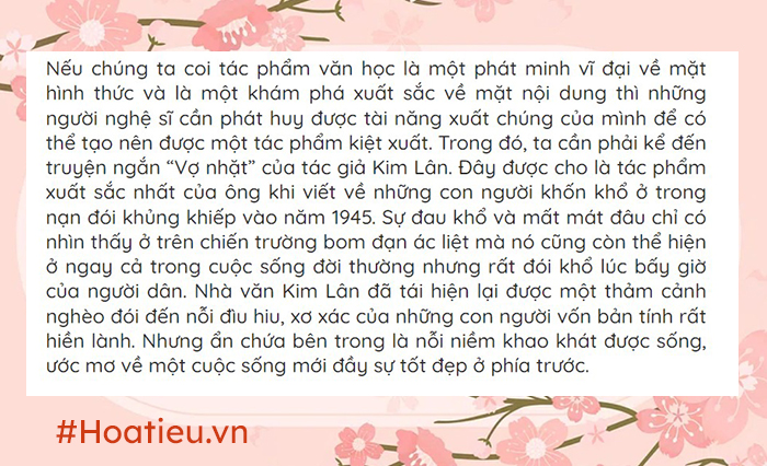  Mở bài Vợ nhặt gián tiếp 