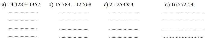 Đề thi Toán lớp 3 học kì 2 Kết nối tri thứC