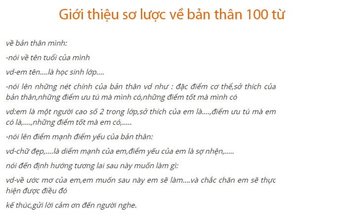 Giới thiệu sơ lược về bản thân (100 từ) Đại sứ văn hóa đọc