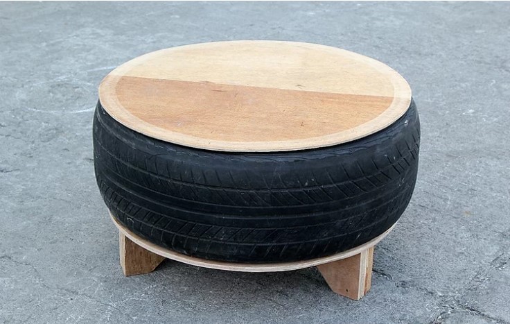 Thuyết minh sản phẩm sáng tạo làm bàn bằng lốp ô tô cũ