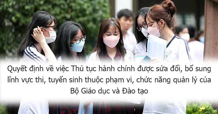 Quyết định 1187 2024 TTHC được sửa đổi, bổ sung lĩnh vực thi, tuyển sinh