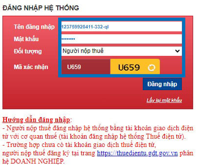 Hướng dẫn cách đăng nhập và sử dụng hệ thống eTax