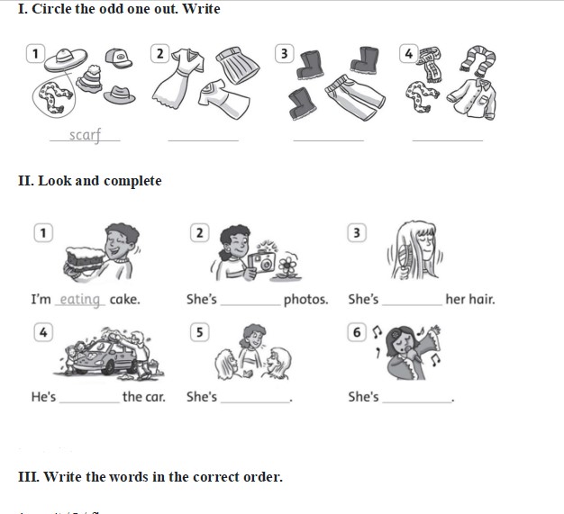 Đề thi tiếng Anh lớp 1 học kì 2 Chân trời sáng tạo