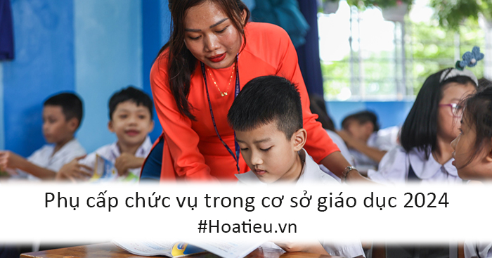 Hệ số phụ cấp lãnh đạo trong cơ sở giáo dục