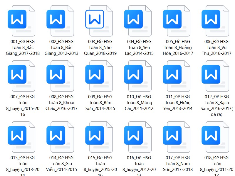 Bộ đề thi HSG Toán 8 có đáp án