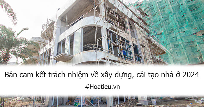 Mẫu bản cam kết về việc bảo đảm an toàn cho công trình