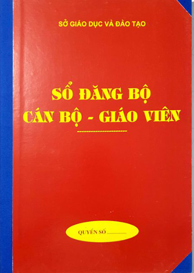 Sổ đăng bộ giáo viên