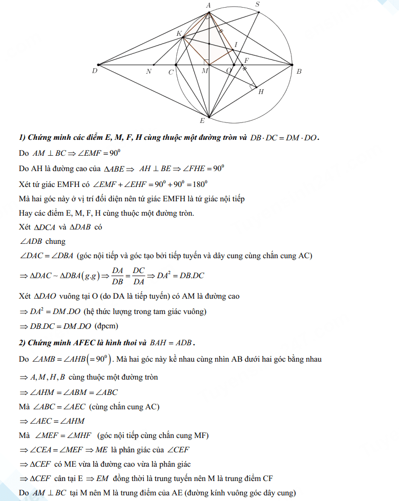 Đáp án đề Toán chuyên Lê Hồng Phong Nam Định - đề 2