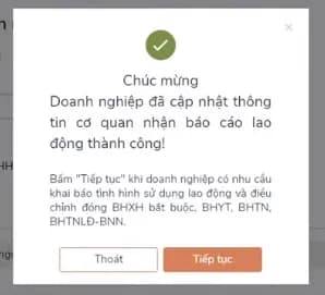 Nộp báo cáo tình hình sử dụng lao động online