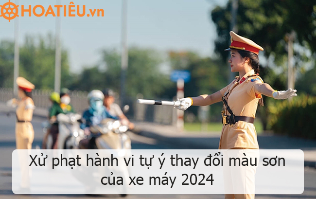 Xử phạt xe tự ý đổi màu sơn không xin phép năm 2024