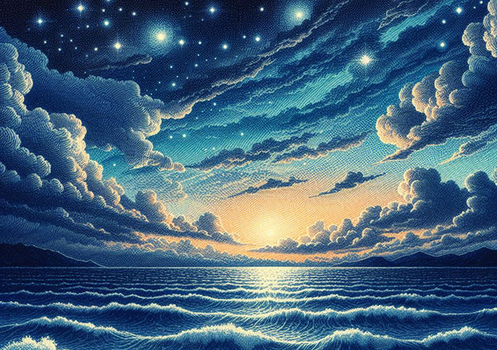 Đọc hiểu Biển trời soi mắt nhau