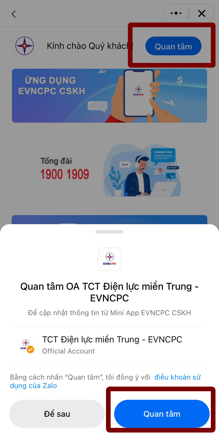 Cách tra cứu tiền điện trên Zalo