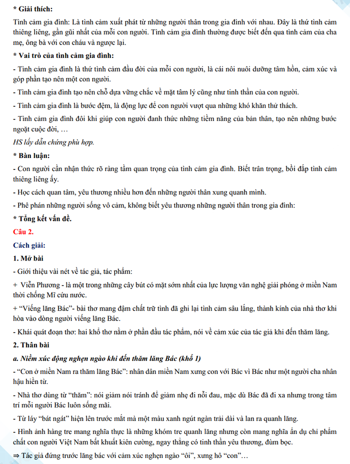 Đáp án đề thi tuyển sinh lớp 10 môn Văn Lai Châu 2024