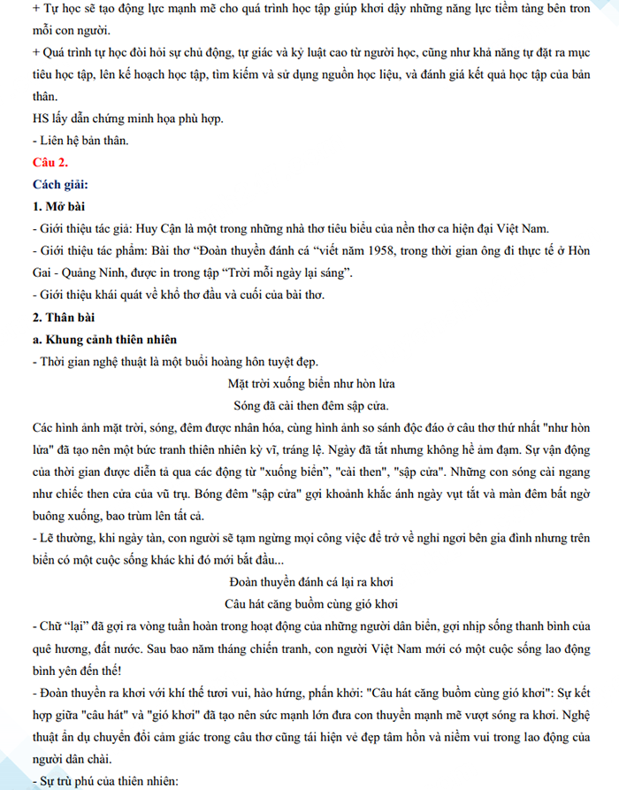 Đáp án đề Văn vào 10 Hà Nam 2024-2025