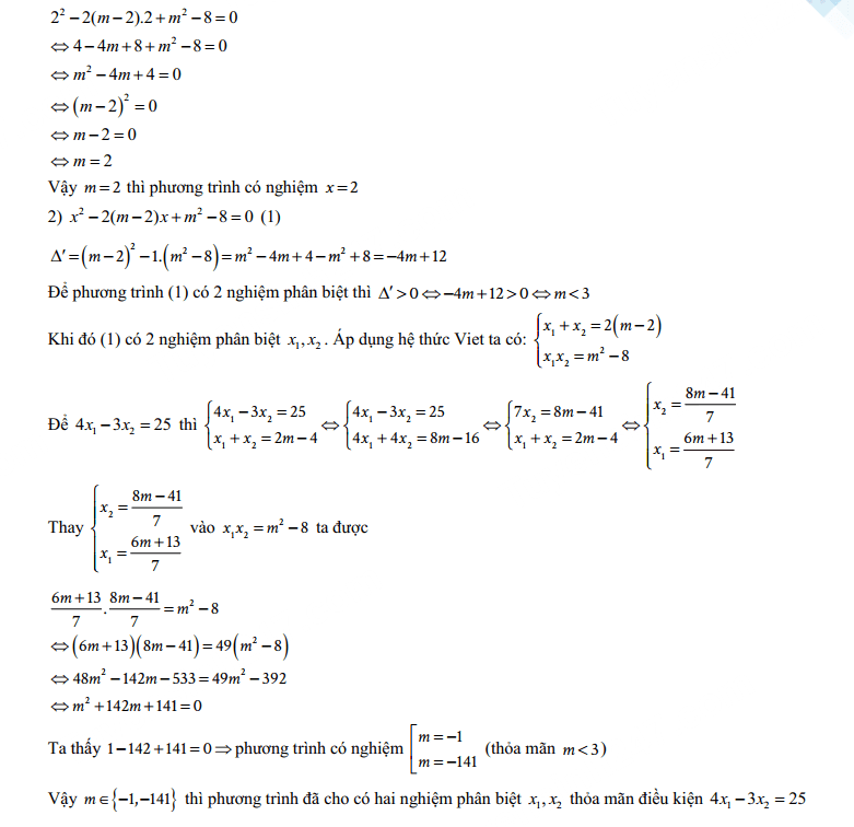 Đáp án đề thi vào 10 môn Toán Bình Dương 2024