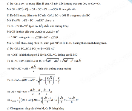 Đáp án đề thi tuyển sinh lớp 10 môn Toán Phú Yên 2024