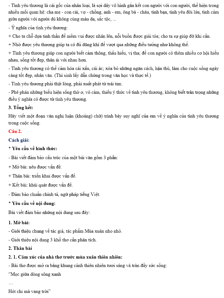 Đáp án đề thi Văn vào 10 Quảng Ninh 2024