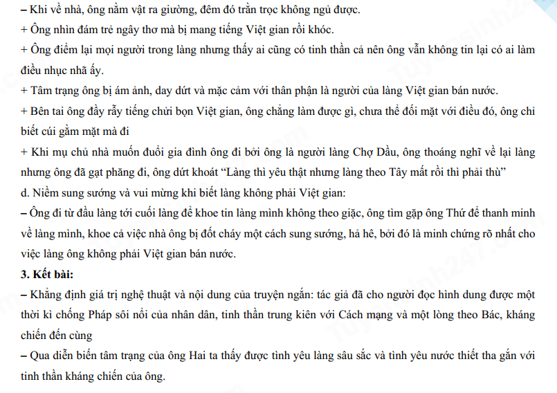 Đáp án đề thi vào 10 môn Văn Tuyên Quang 2024-2025