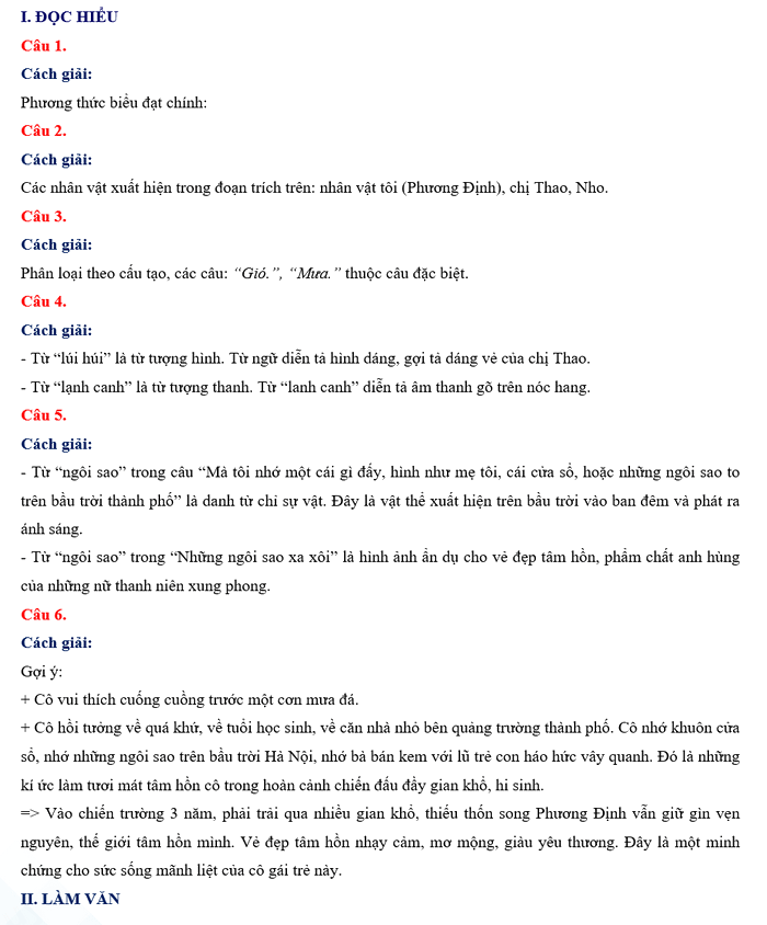 Đáp án đề Văn vào 10 An Giang 2024