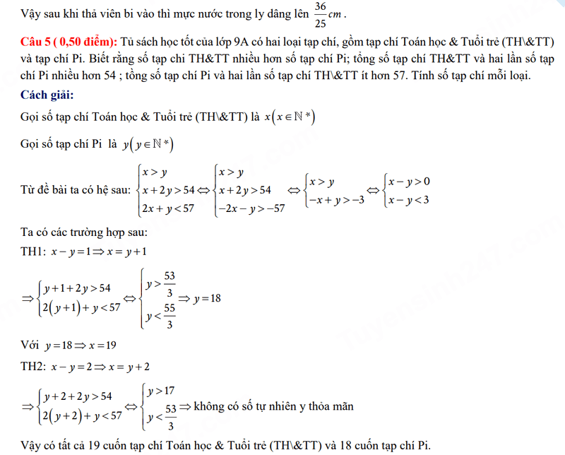 Đáp án đề Toán vào 10 Khánh Hòa 2024