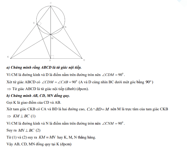 Đáp án đề thi vào 10 môn Toán An Giang 2024