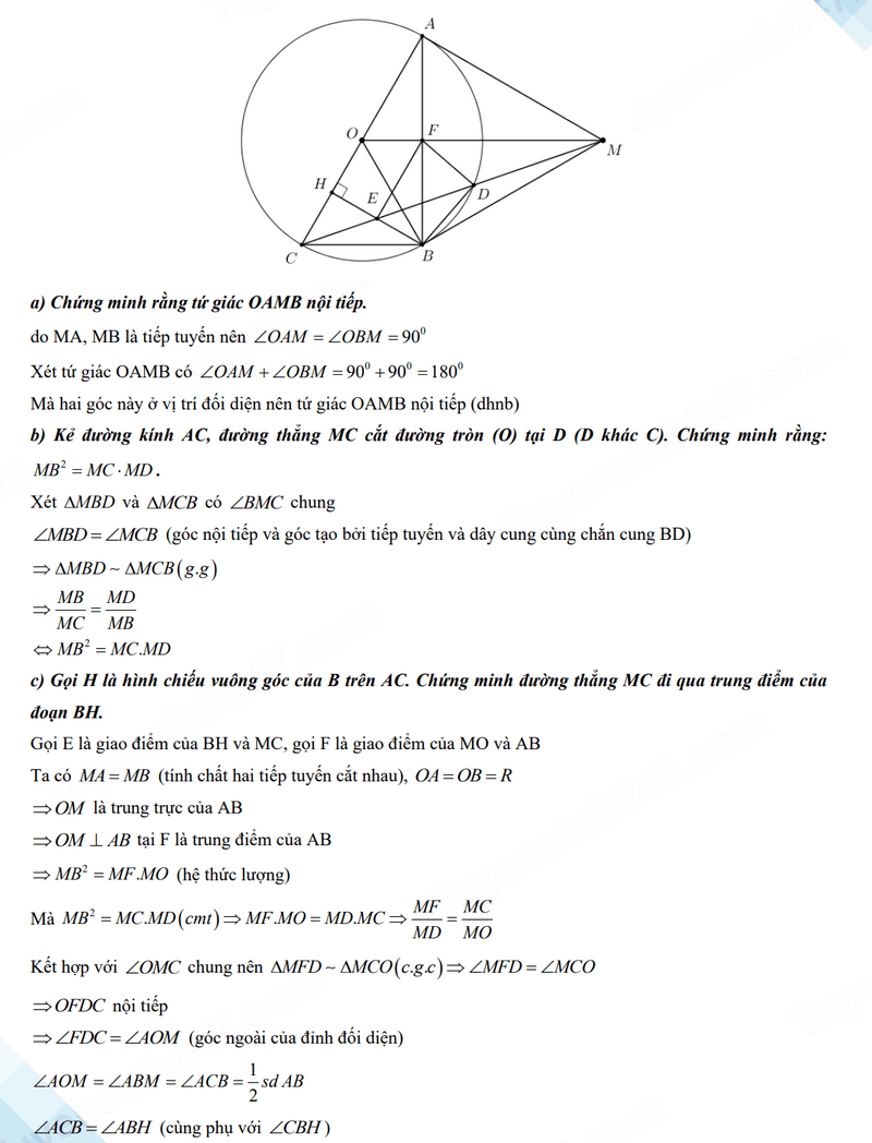 Đáp án đề thi tuyển sinh lớp 10 môn Toán Lào Cai 2024 2025