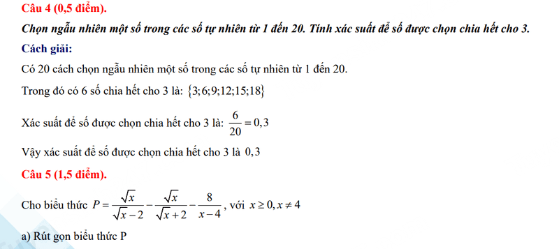 Đáp án đề thi tuyển sinh lớp 10 môn Toán Lào Cai 2024 2025