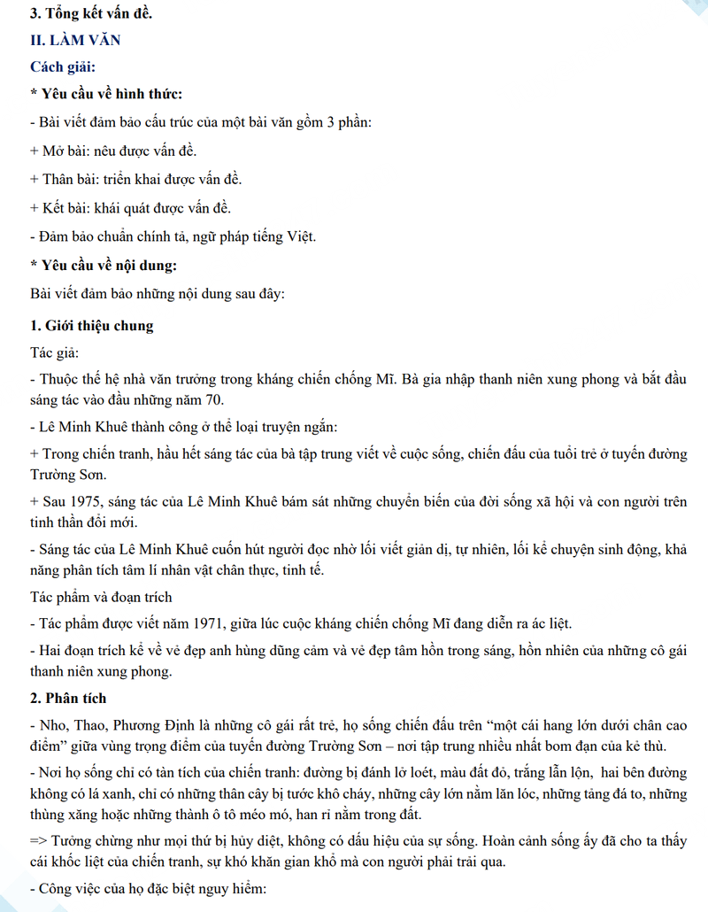 Đáp án đề thi vào 10 Bình Định môn Văn 2024