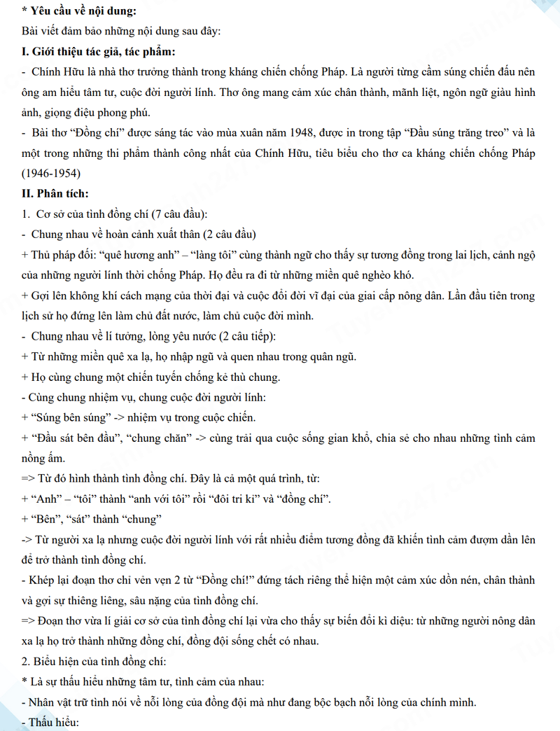 Đáp án đề Văn vào 10 hà Giang 2024-2025