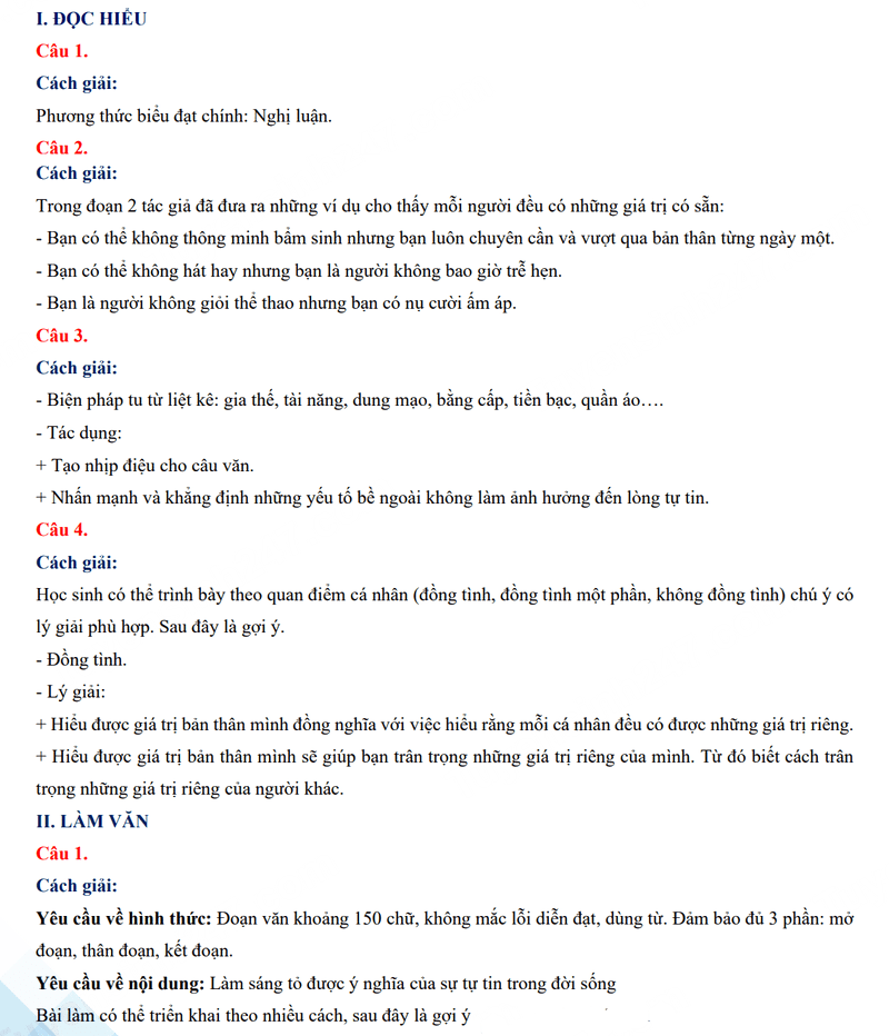 Đáp án đề thi tuyển sinh lớp 10 môn Văn Tiền Giang 2024