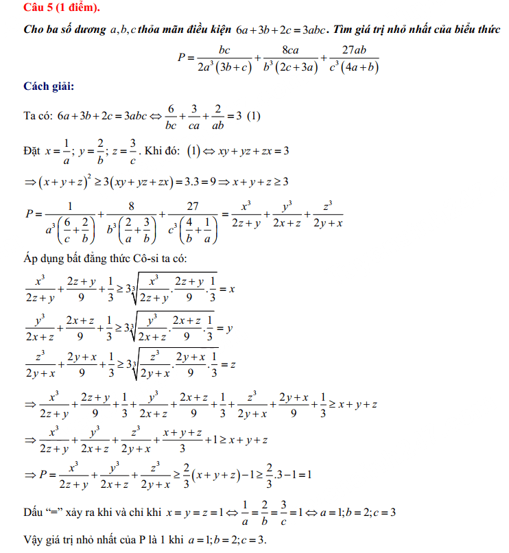 Đáp án đề thi vào 10 môn Toán Bình Định 2024-2025