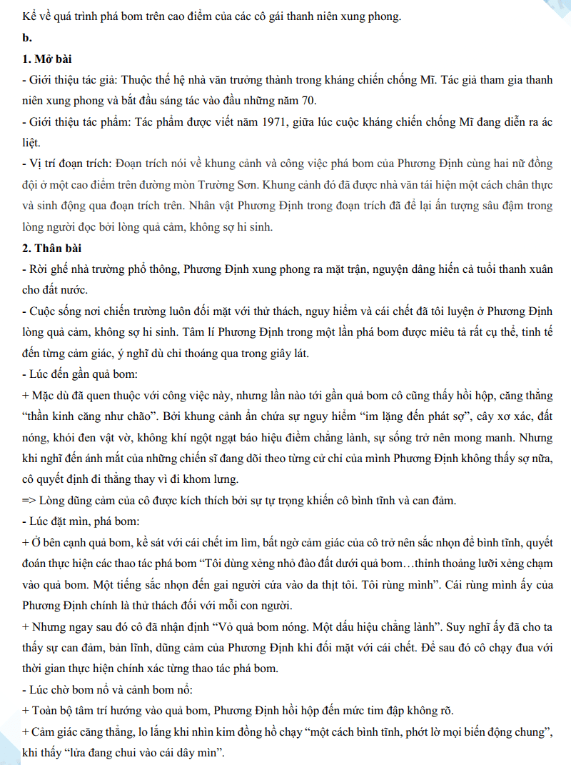 Đáp án đề thi tuyển sinh lớp 10 môn Văn Bến Tre 2024