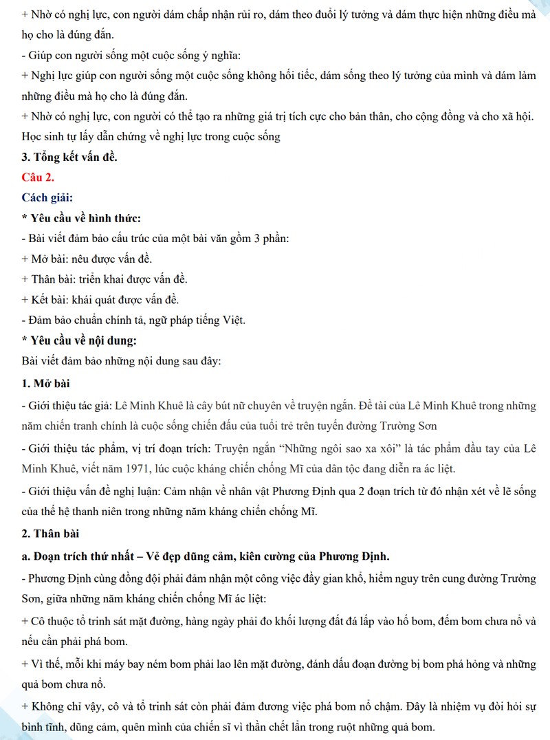 Đáp án đề thi vào 10 Cần Thơ môn Văn 2024