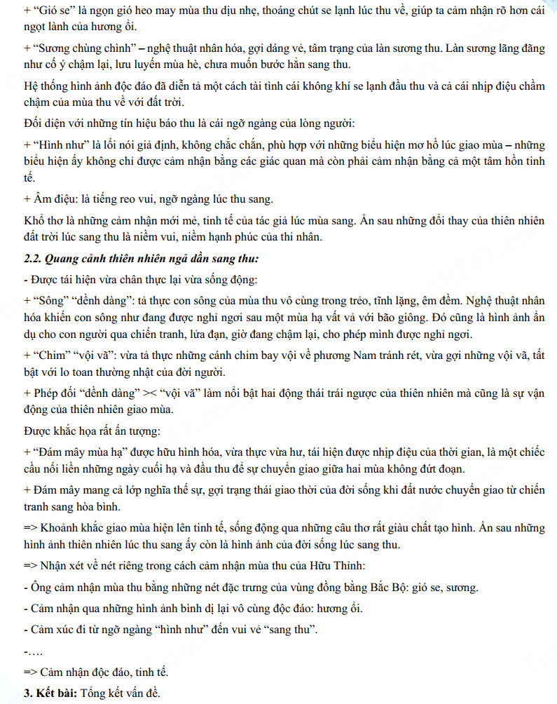 Đáp án đề thi tuyển sinh lớp 10 môn Văn Hà Tĩnh 2024-2025