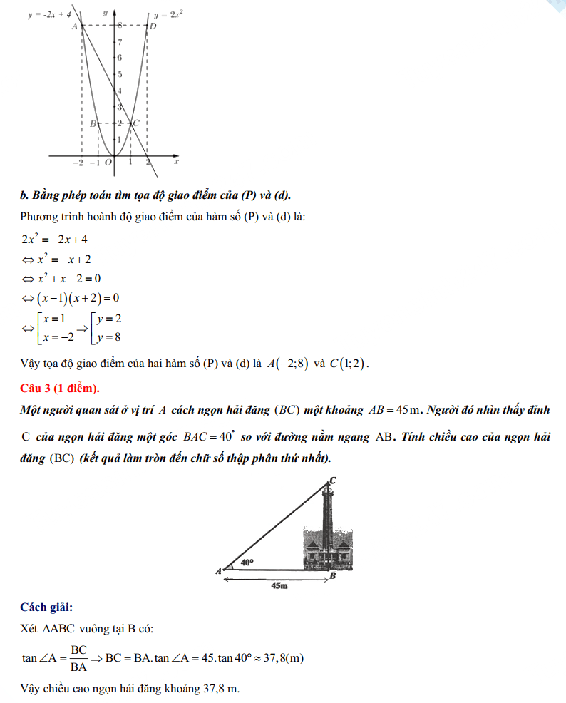 Đáp án đề Toán tuyển sinh lớp 10 năm 2024 Trà Vinh