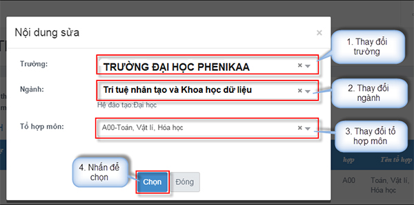 Điều chỉnh nguyện vọng sau khi biết điểm 2024