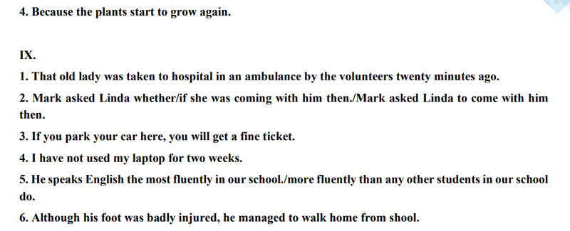 Đáp án môn Anh vào 10 Phú Thọ 2024-2025