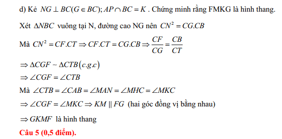Đáp án đề thi vào 10 Lạng Sơn 2024