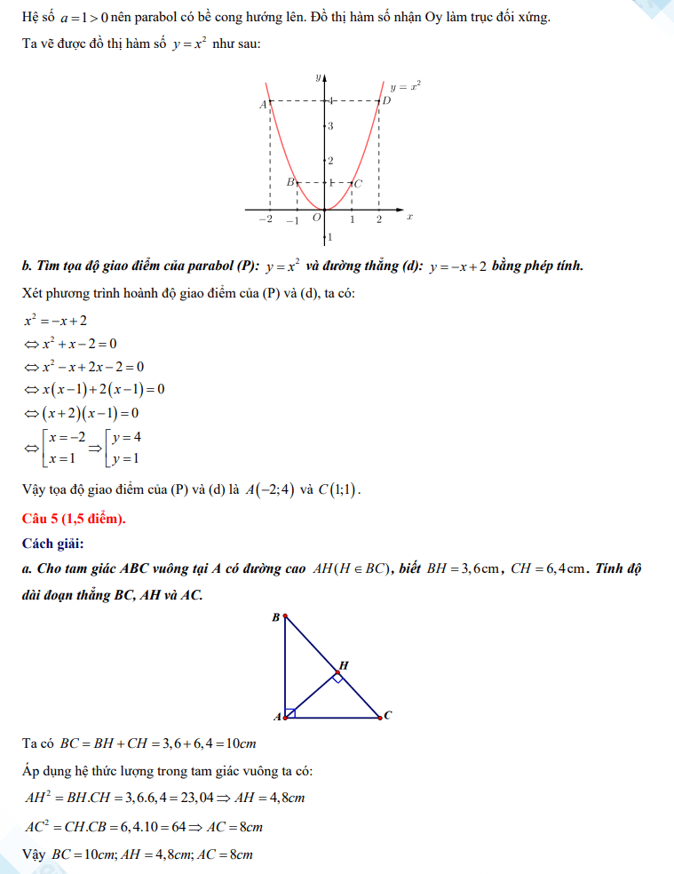 Đề thi tuyển sinh lớp 10 môn Toán Long An 2024