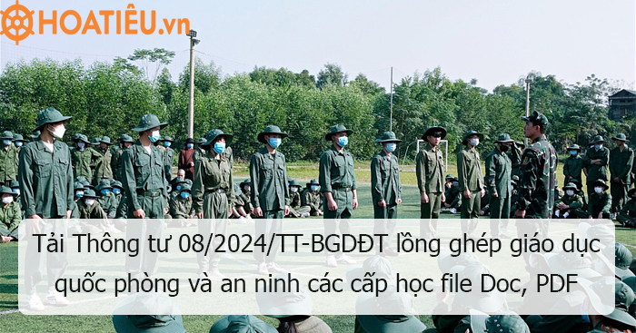 Thông tư 08 hướng dẫn lồng ghép nội dung giáo dục quốc phòng và an ninh trong trường học 