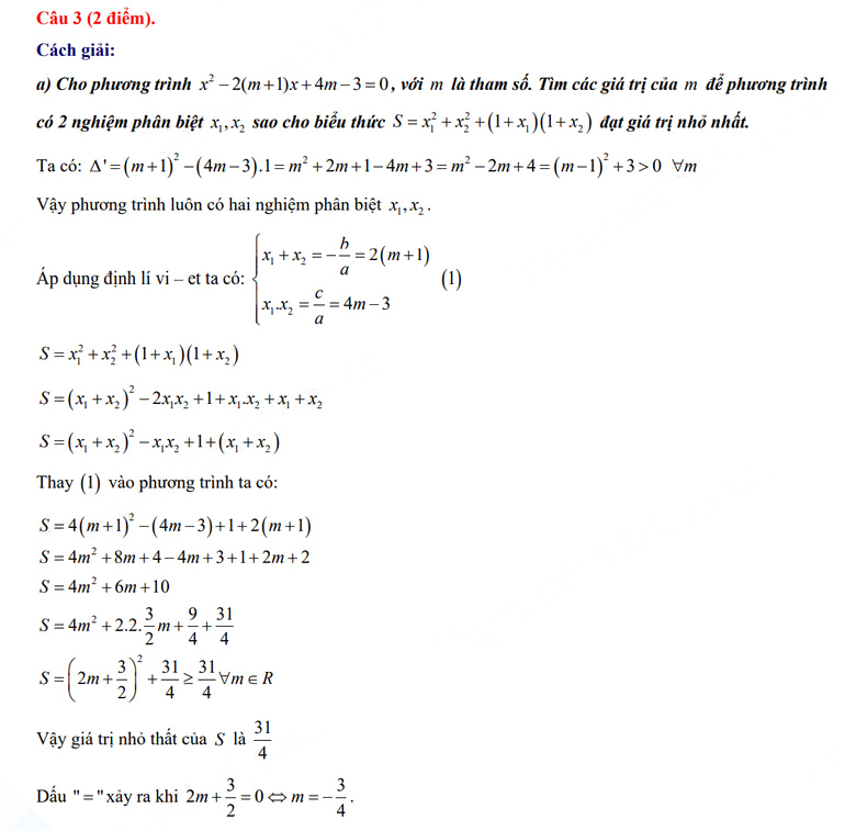 Đáp án đề thi vào 10 Đắk Lắk môn Toán 2024