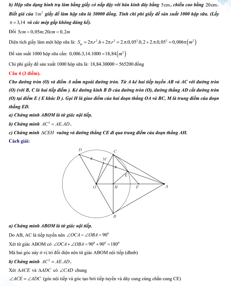 Đáp án đề thi vào 10 Đắk Lắk môn Toán 2024