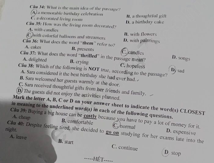 Đề thi tuyển sinh lớp 10 môn Anh Tây Ninh 2024-2025