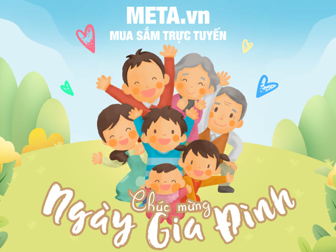 Thiệp mừng ngày Gia đình Việt Nam 28/6 tặng người thân