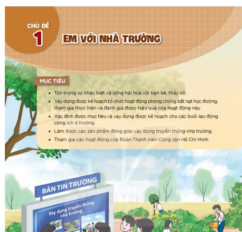 Nội dung SGK mới lớp 9 môn Hoạt động trải nghiệm hướng nghiệp KNTT