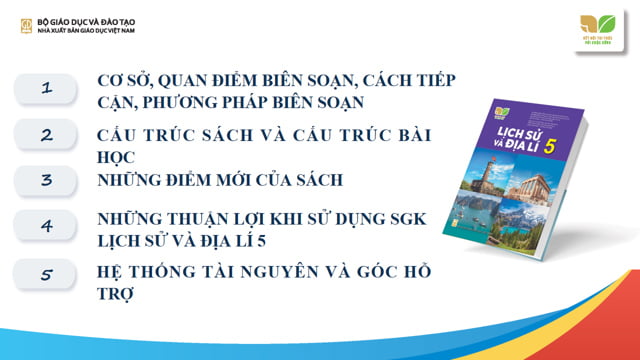 Tài liệu tập huấn môn Lịch sử - Địa lí lớp 5 bộ sách Kết nối tri thức