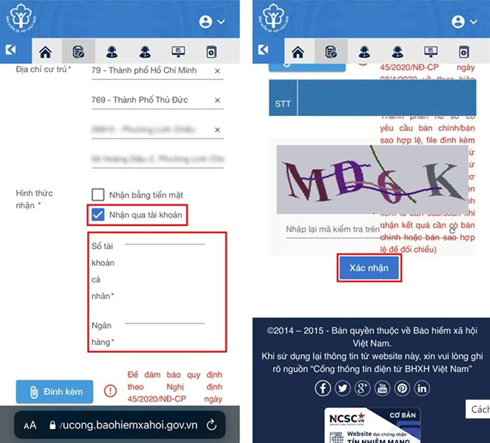 Đăng ký nhận lương hưu qua thẻ ATM bằng Cổng Dịch vụ công